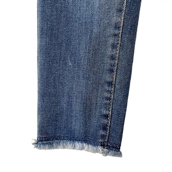 Old Navy Girls Jeans Size 8 Extra High Rise Ballerina Jegging Frayed Hem Stretch - Picture 8 of 10